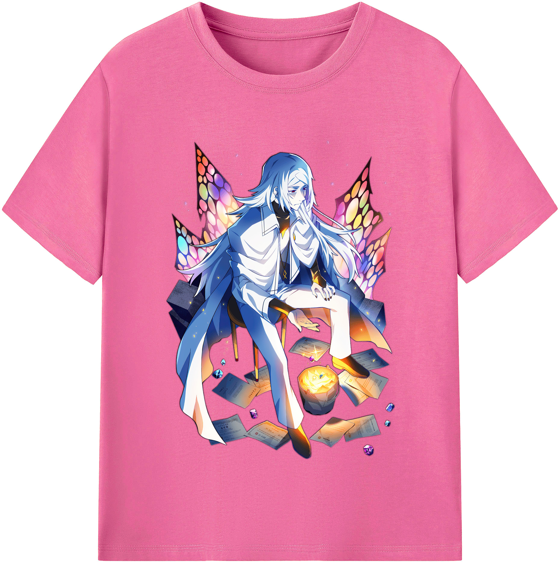 （画像用） 文豪ストレイドッグス Bungo Stray Dogs レディースカジュアルプリントTシャツ（綿100％）